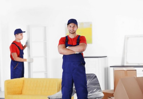 Removal team planning a house move in Dulwich
