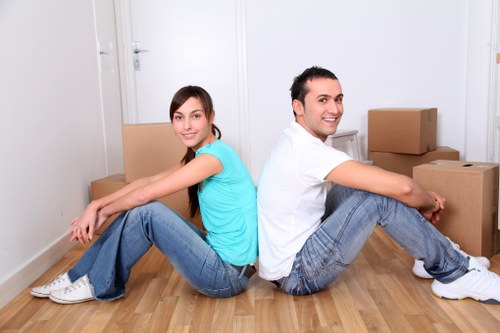 Careful packing and loading for a house removal in Dulwich