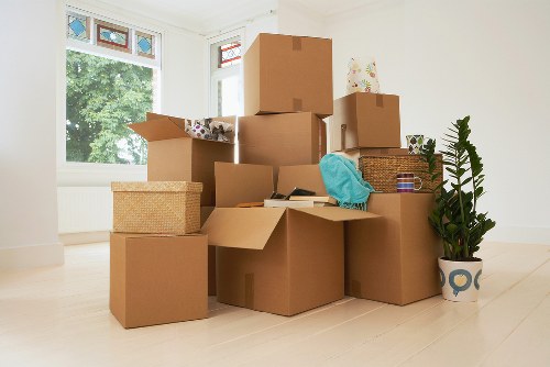 Moving van loaded for a local commercial move in Dulwich