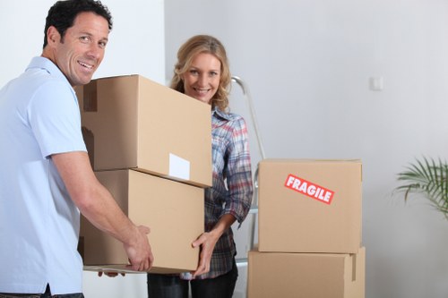Packed van ready for a small business or home relocation in Dulwich