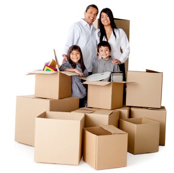 Careful wrapping of fragile items for relocation